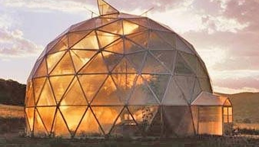 A Geodesic dome greenhouse A Geodesic dome greenhouse