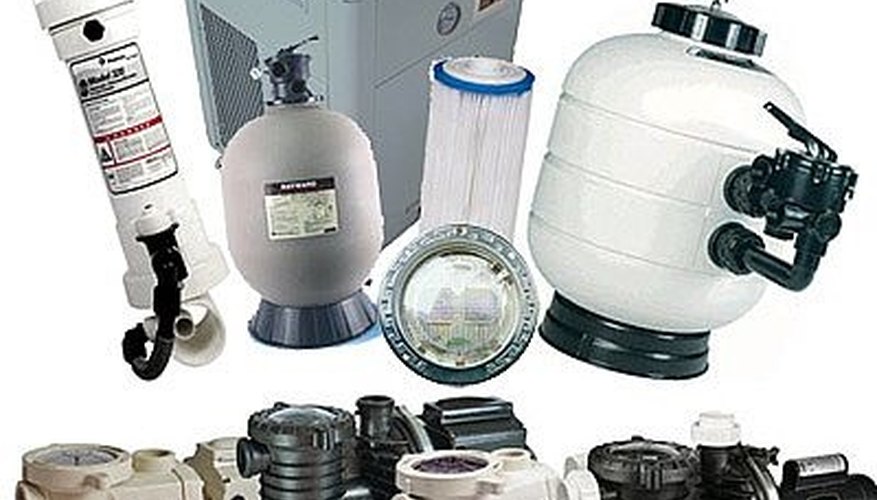 Assemble pool equipment in one location. Assemble pool equipment in one location.
