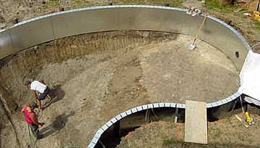 Install the pool panels. Install the pool panels.