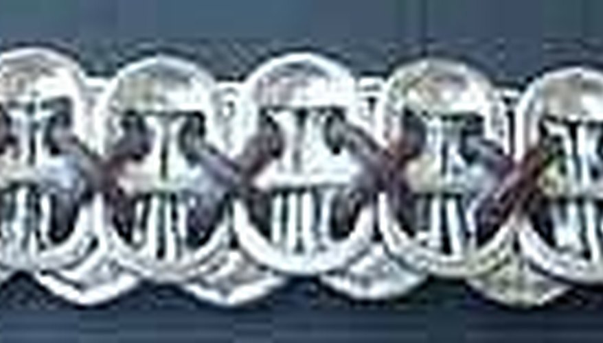 Weave cord to create large bracelet. Weave cord to create large bracelet.