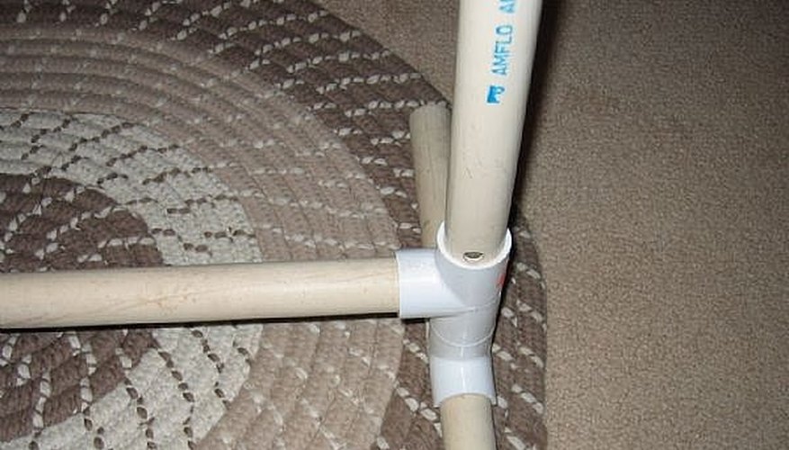 Foot with bottom cross piece and upright piece in place Foot with bottom cross piece and upright piece in place