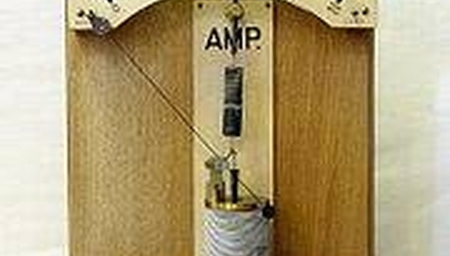 Antique ammeter. Antique ammeter.