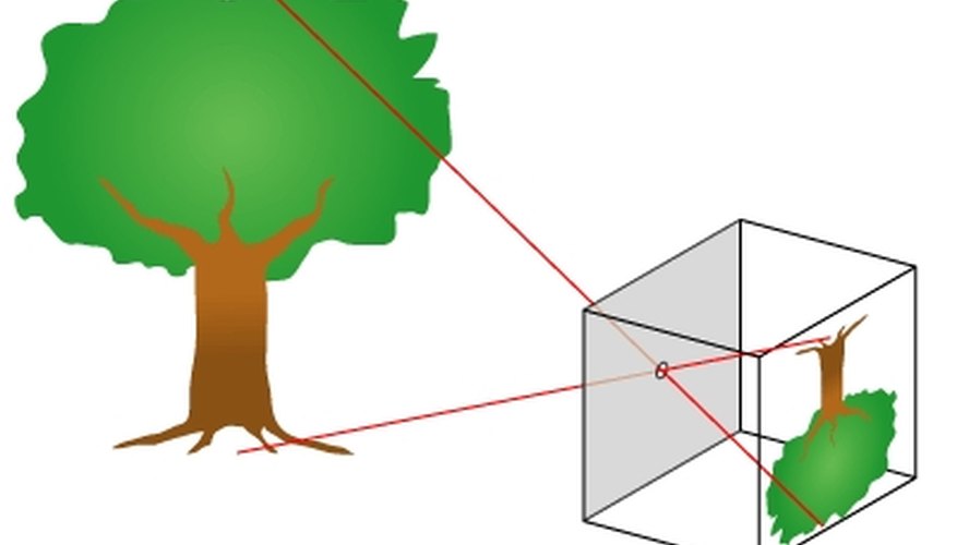 How light enters a pinhole camera, Bob Mellish: Commons.Wikimedia.org How light enters a pinhole camera, Bob Mellish: Commons.Wikimedia.org