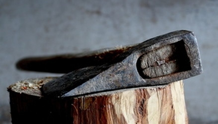 Split logs from an osage orange tree to make your bow. Split logs from an osage orange tree to make your bow.