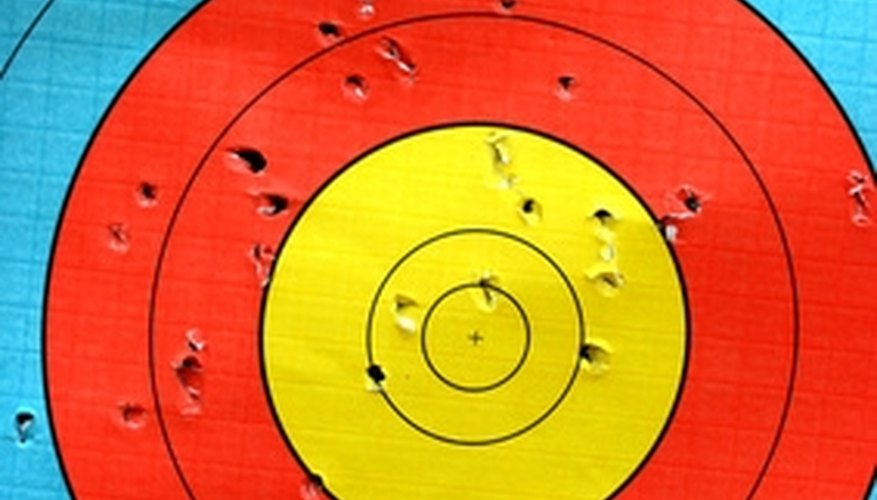 Use a target to practice with your bow. Use a target to practice with your bow.