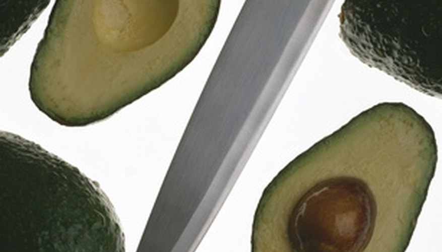 Carefully remove the whole pit from the avocado. Carefully remove the whole pit from the avocado.