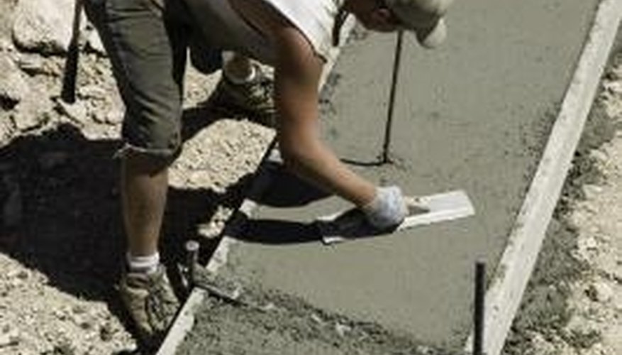 Trowel the cement into the bubble holes. Trowel the cement into the bubble holes.