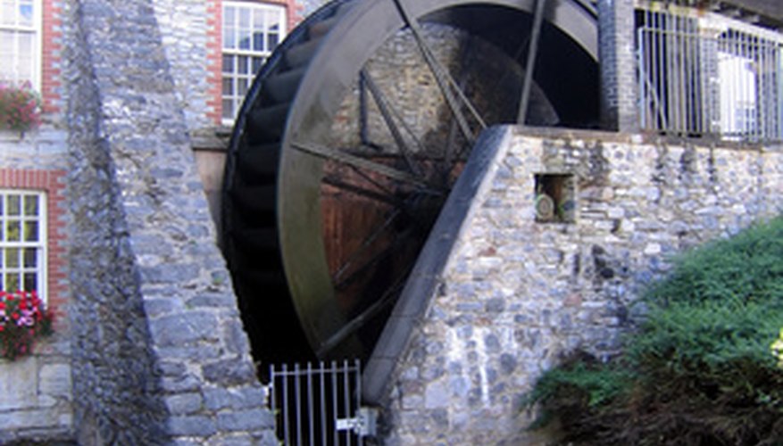 Water wheel projects teach children about history. Water wheel projects teach children about history.