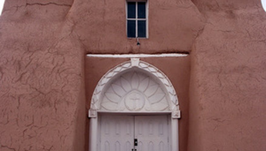 In the Southwest, adobe was used for houses and churches. In the Southwest, adobe was used for houses and churches.
