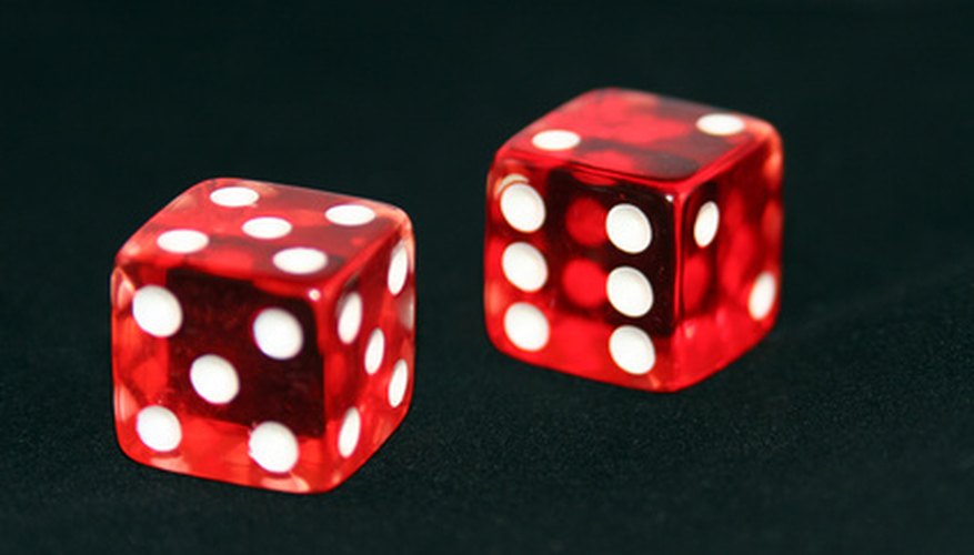 Numbers on opposite sides of die add up to seven. Numbers on opposite sides of die add up to seven.