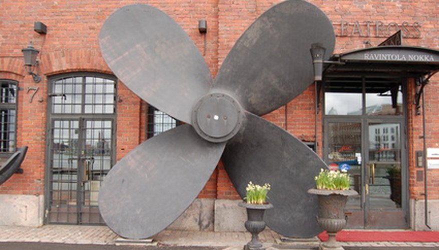 This giant boat propeller is another kind of screw. This giant boat propeller is another kind of screw.