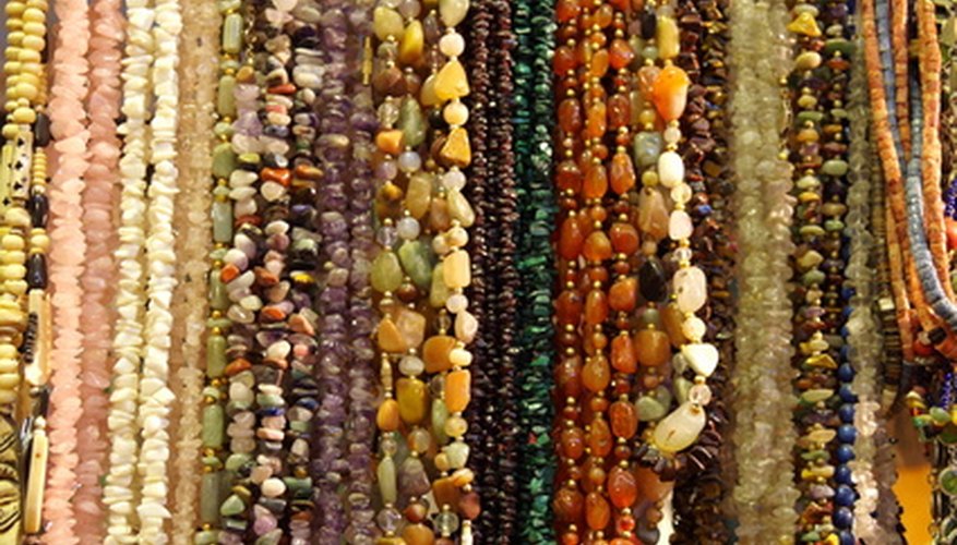 Stringing beads helps keep them organized and ready for use. Stringing beads helps keep them organized and ready for use.