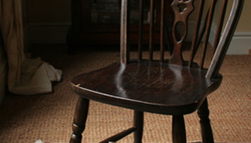 To avoid a wobbly chair, measure the chair legs several times to get the exact lengths before attaching them. To avoid a wobbly chair, measure the chair legs several times to get the exact lengths before attaching them.