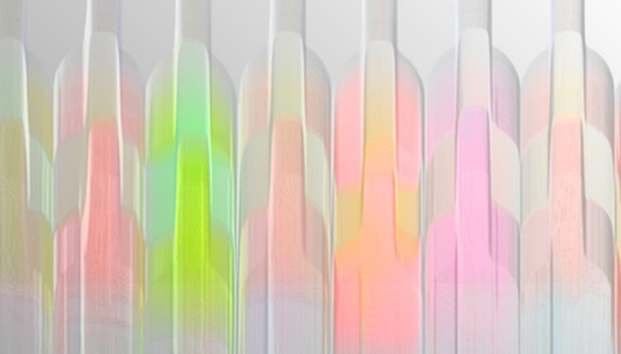 Colored glowing bottles Colored glowing bottles