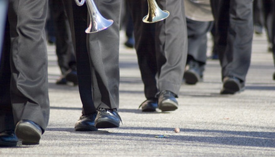 Marching band music is in duple meter. Marching band music is in duple meter.