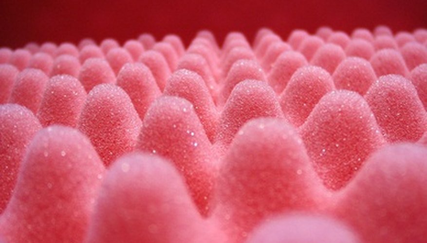 Foam like this can be cut and shaped. Foam like this can be cut and shaped.