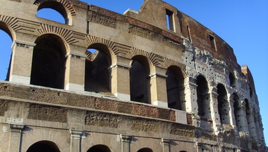Create a model coliseum with toothpicks. Create a model coliseum with toothpicks.
