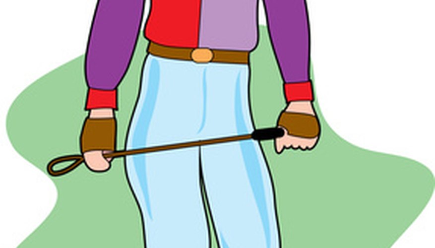 Make a jockey stick as a prop for a costume Make a jockey stick as a prop for a costume