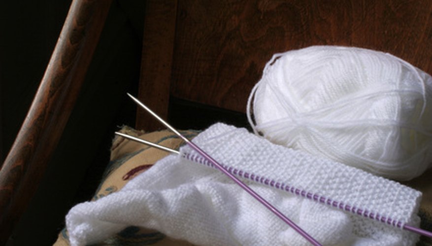 Learn to knit and purl. Learn to knit and purl.