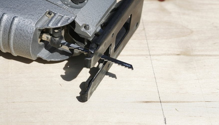 A jigsaw is capable of making angled cuts. A jigsaw is capable of making angled cuts.