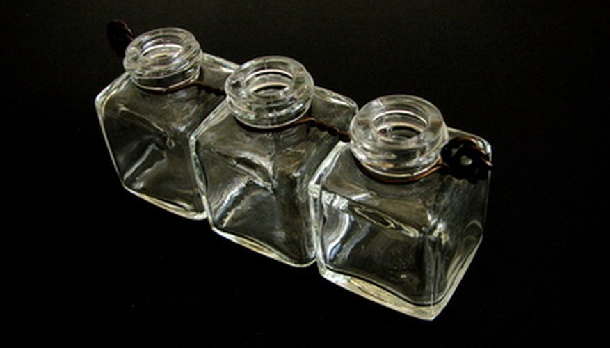 Cut glass jars to recycle them. Cut glass jars to recycle them.