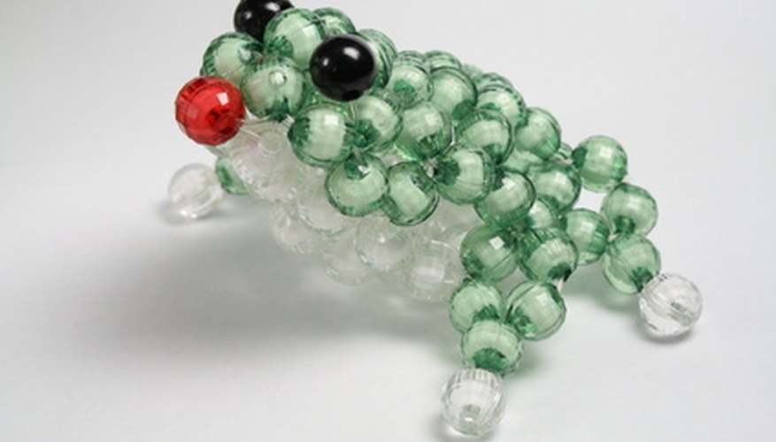 This beaded frog uses a more advanced bead charm pattern. This beaded frog uses a more advanced bead charm pattern.