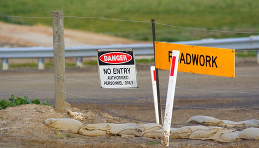 Acrylic signs are a common sight along roadways. Acrylic signs are a common sight along roadways.