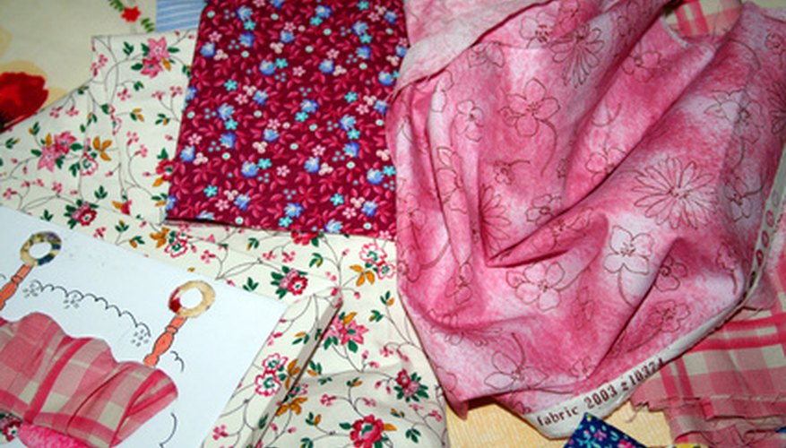 Patchwork---an assortment of fabrics. Patchwork---an assortment of fabrics.