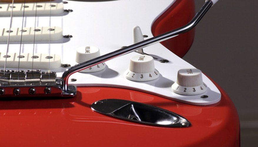 Innovators devised a way to magnify the guitar's sound using electricity. Innovators devised a way to magnify the guitar's sound using electricity.