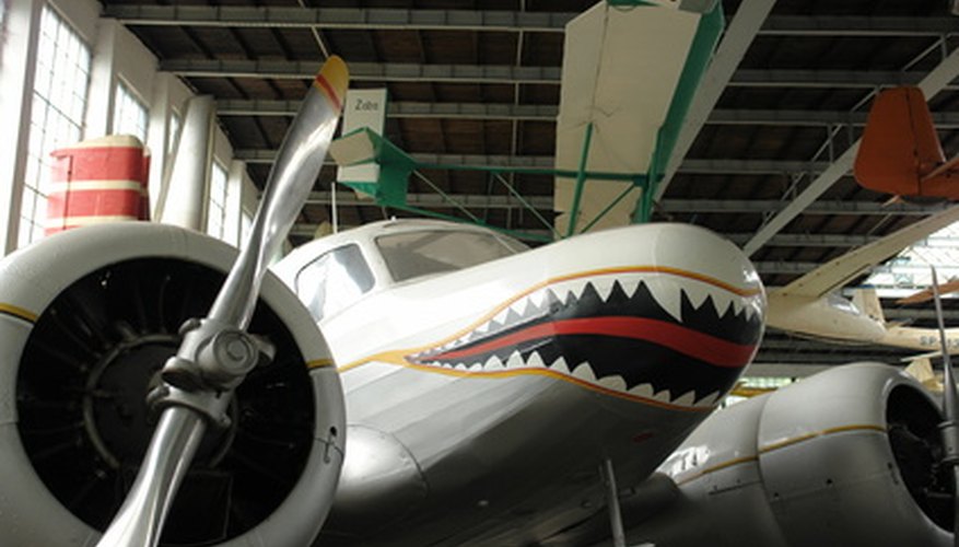 Modern plane with shark mouth. Modern plane with shark mouth.