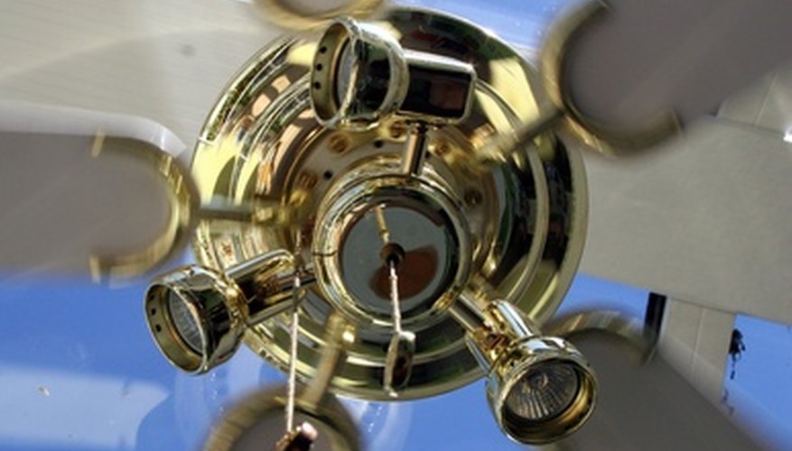 A ceiling fan is a screw, too, that pushes or pulls air. A ceiling fan is a screw, too, that pushes or pulls air.