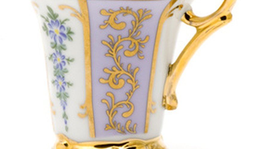 Antique tea cups come in a wide range of styles. Antique tea cups come in a wide range of styles.