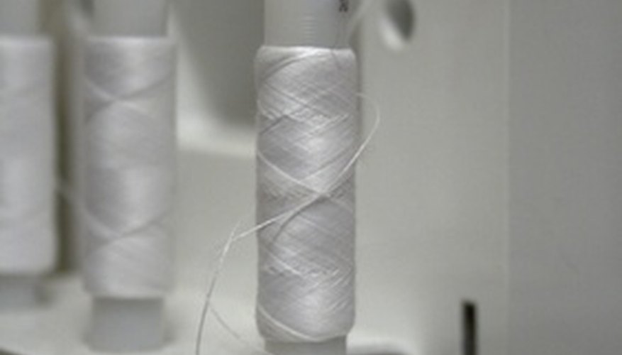 Threading a serger takes patience. Threading a serger takes patience.