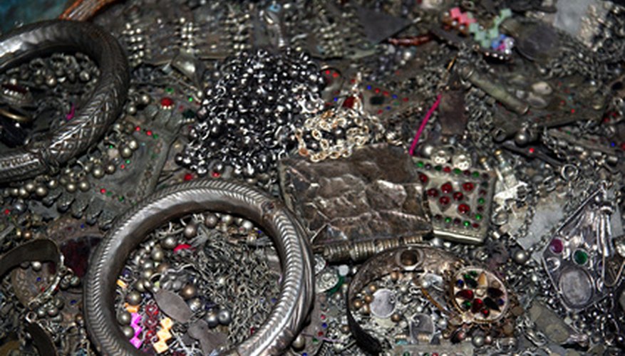 Recycle old jewelry into decorative art for your home. Recycle old jewelry into decorative art for your home.