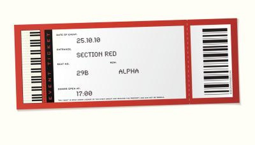 Event tickets. Event tickets.