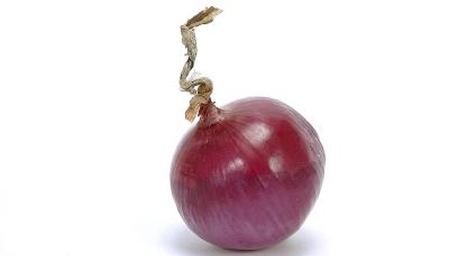 Purple onions store well. Purple onions store well.