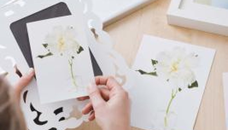 Use tweezers when handling small, pressed flowers Use tweezers when handling small, pressed flowers