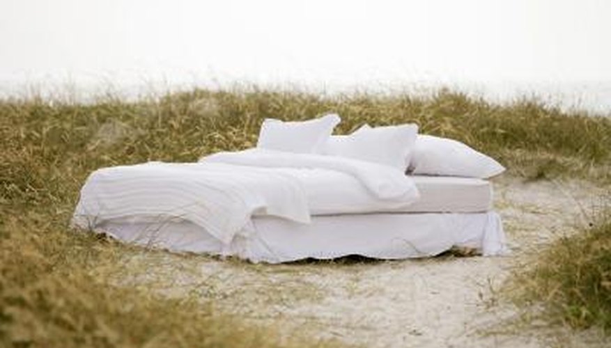 A skirt around your bed frame conceals most anything underneath the bed. A skirt around your bed frame conceals most anything underneath the bed.