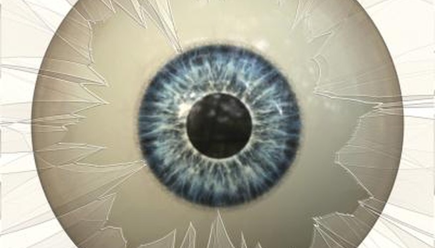 Digital rendering of eyeball. Digital rendering of eyeball.