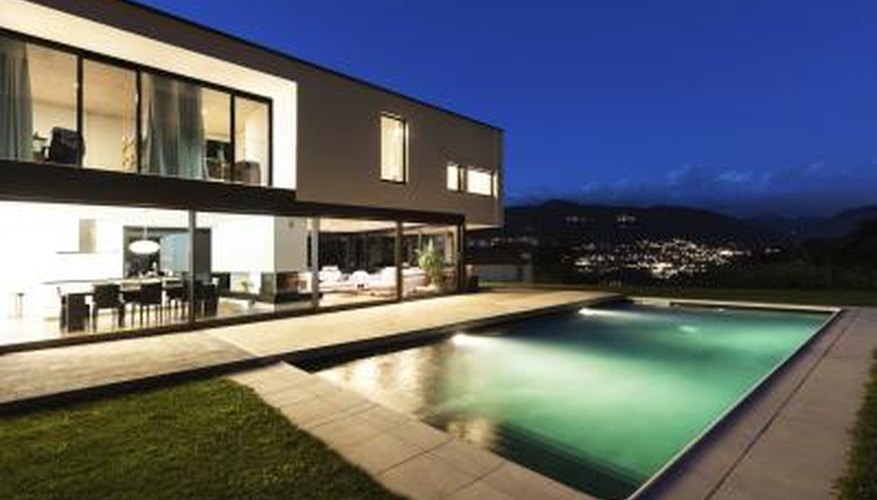 Lights in pool. Lights in pool.