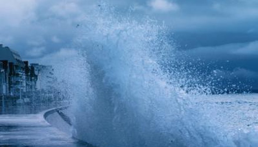 Overtopping occurs when waves are higher than a bulkhead or seawall. Overtopping occurs when waves are higher than a bulkhead or seawall.