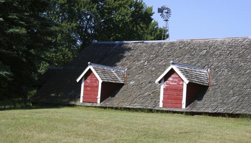 The exterior of a root cellar on a farm. The exterior of a root cellar on a farm.