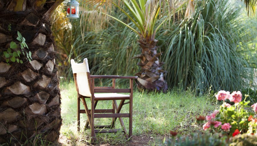 Foliage plants plus bright blossoms create a tropical look. Foliage plants plus bright blossoms create a tropical look.