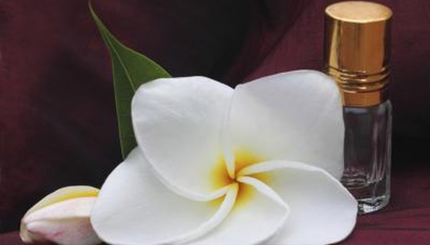 Plumeria with essence bottle Plumeria with essence bottle