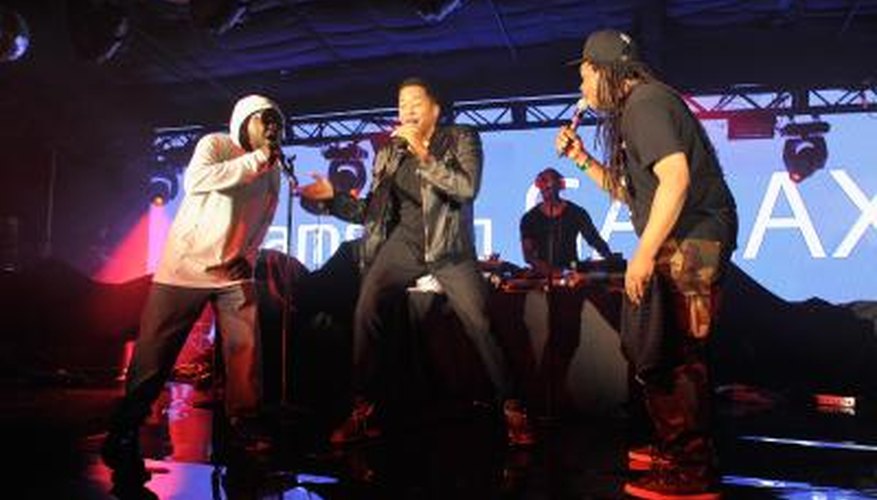 A Tribe Called Quest perform. A Tribe Called Quest perform.