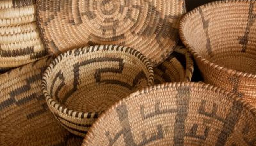 Native American baskets. Native American baskets.
