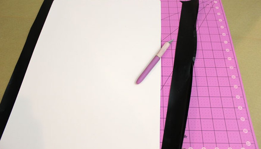 Trim the excess contact paper Trim the excess contact paper