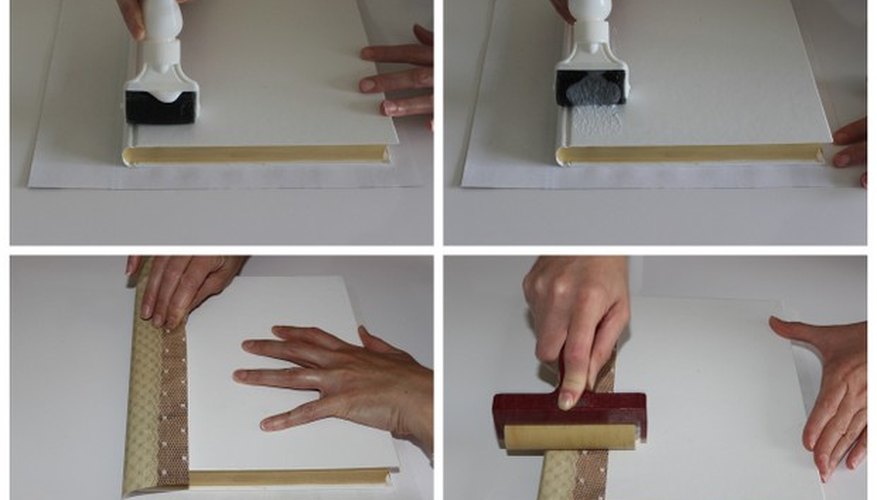 A bottle with a roller is perfect for applying the glue. A bottle with a roller is perfect for applying the glue.