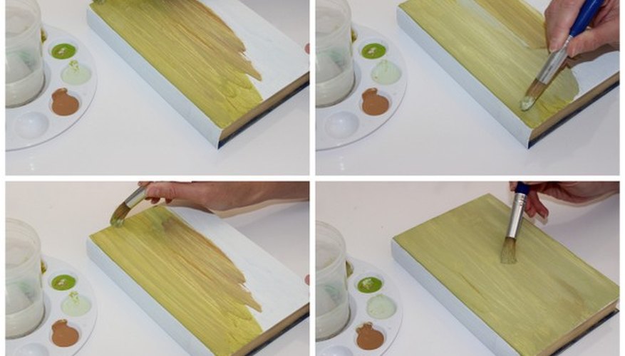 Dark and light streaks add texture. Have fun painting your book! Dark and light streaks add texture. Have fun painting your book!