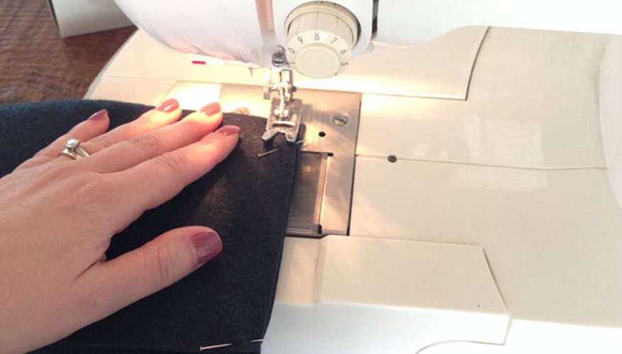 Stitch the pillow sides together. Stitch the pillow sides together.
